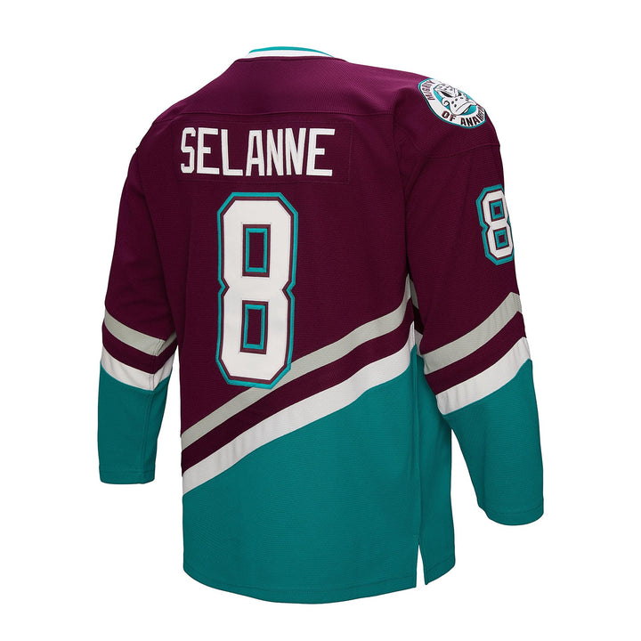 Teemu Selanne Anaheim Ducks 1996 NHL Dark Jersey Mitchell &amp; Ness