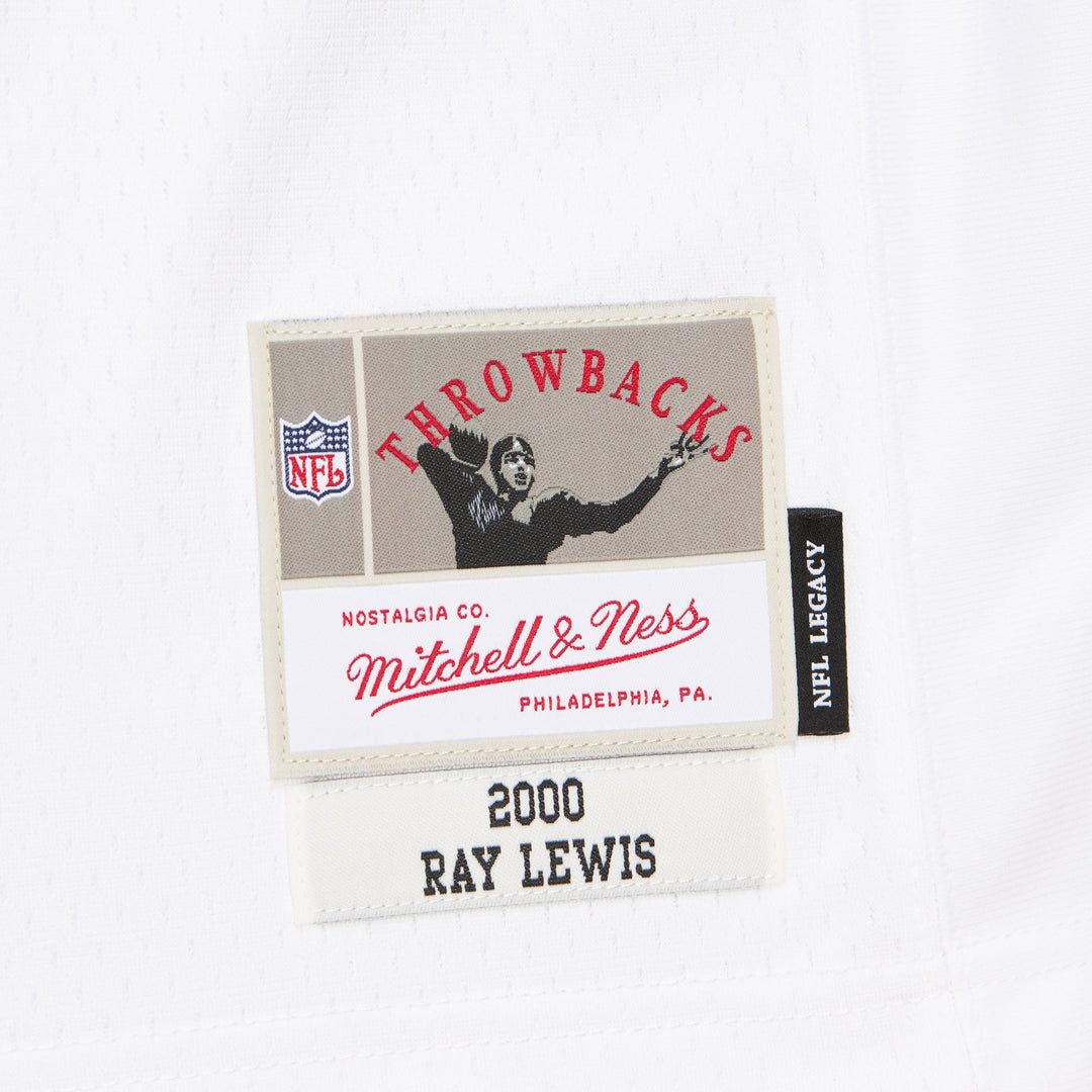 Ray Lewis Baltimore Ravens 2000 NFL Legacy Jersey Mitchell &amp; Ness White