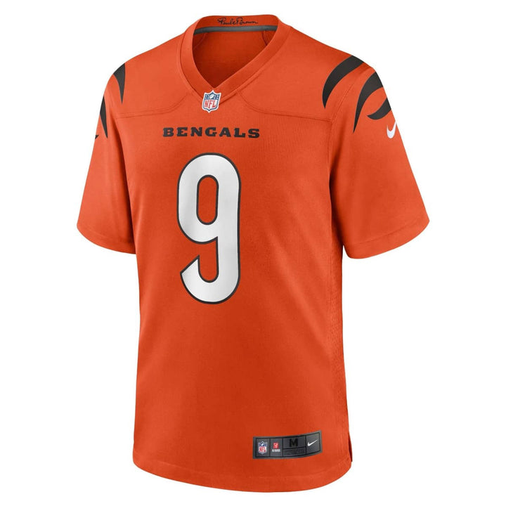Joe Burrow Cincinnati Bengals Alternate Orange NFL Game Jersey Nike