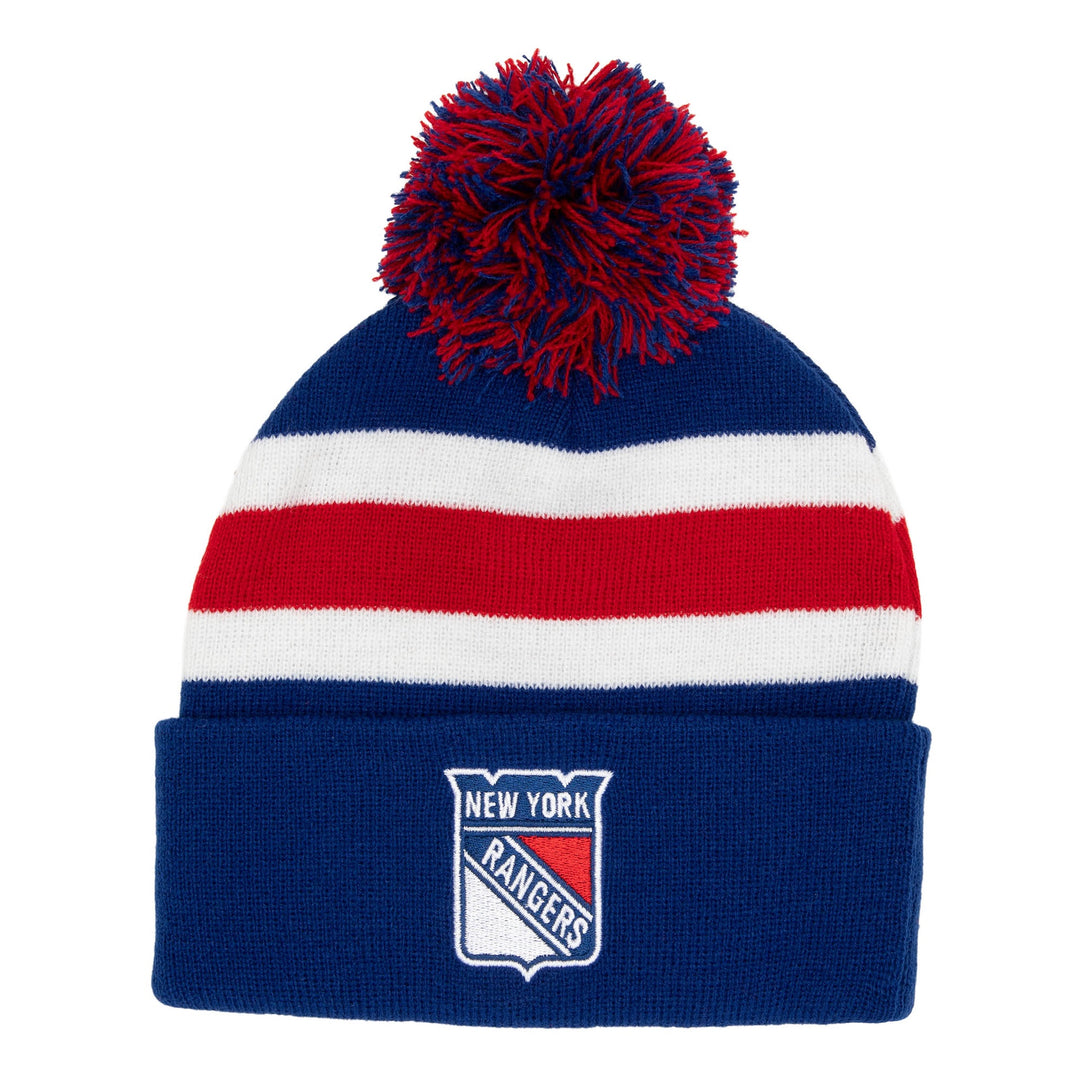 Mitchell &amp; Ness - Stripe Pom Knit - New York Rangers