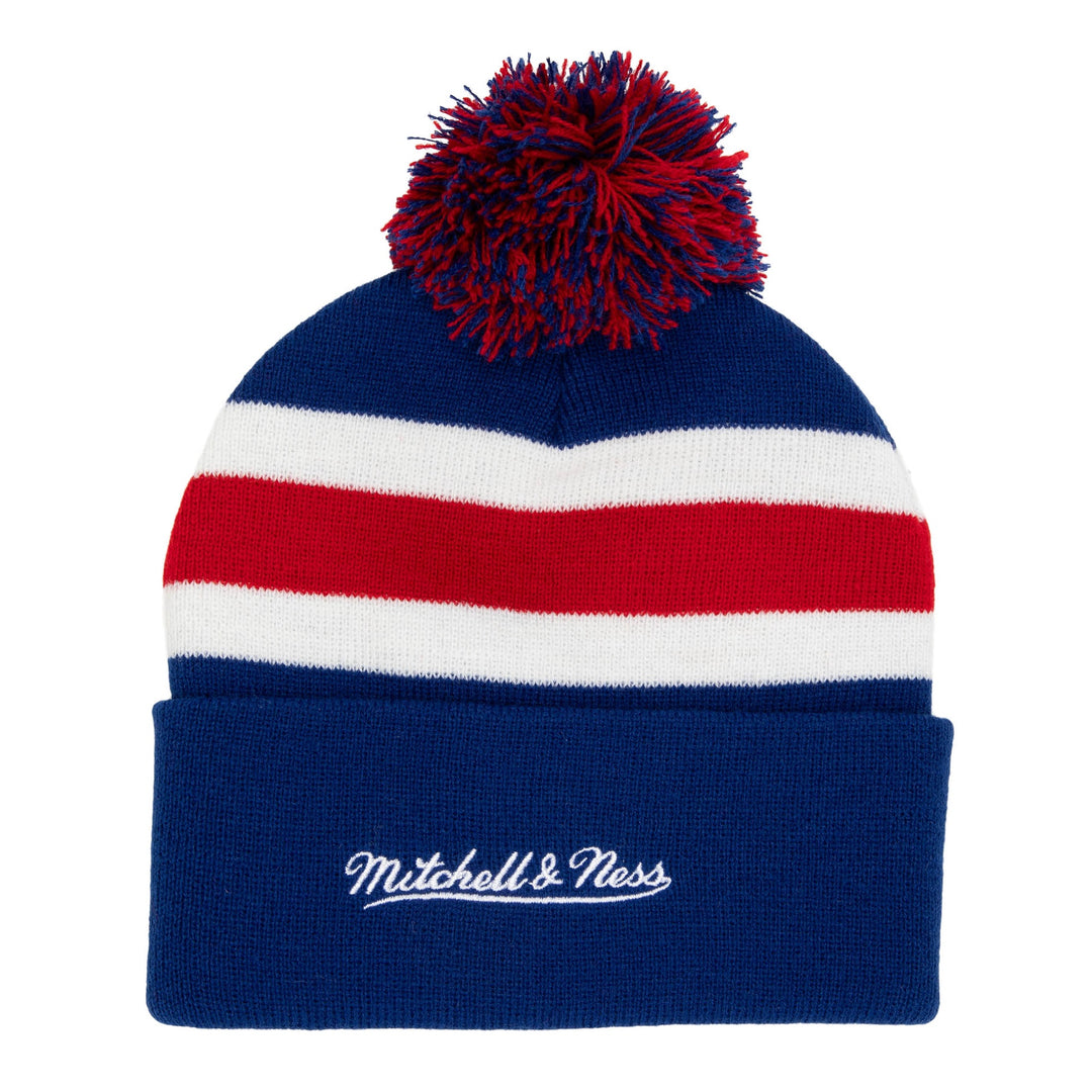 Mitchell &amp; Ness - Stripe Pom Knit - New York Rangers