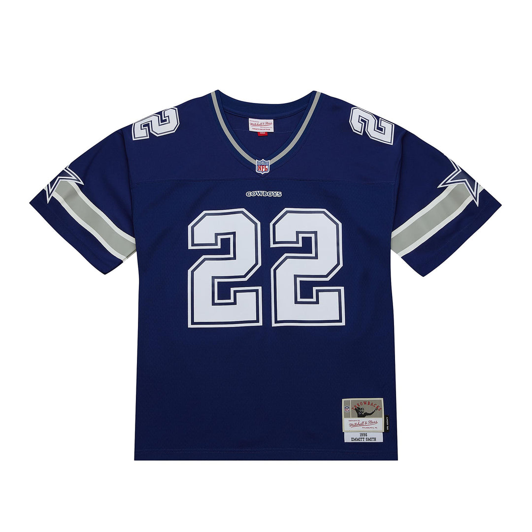 Emmit Smith Dallas Cowboys 1996 NFL Dark Jersey Mitchell &amp; Ness Blue