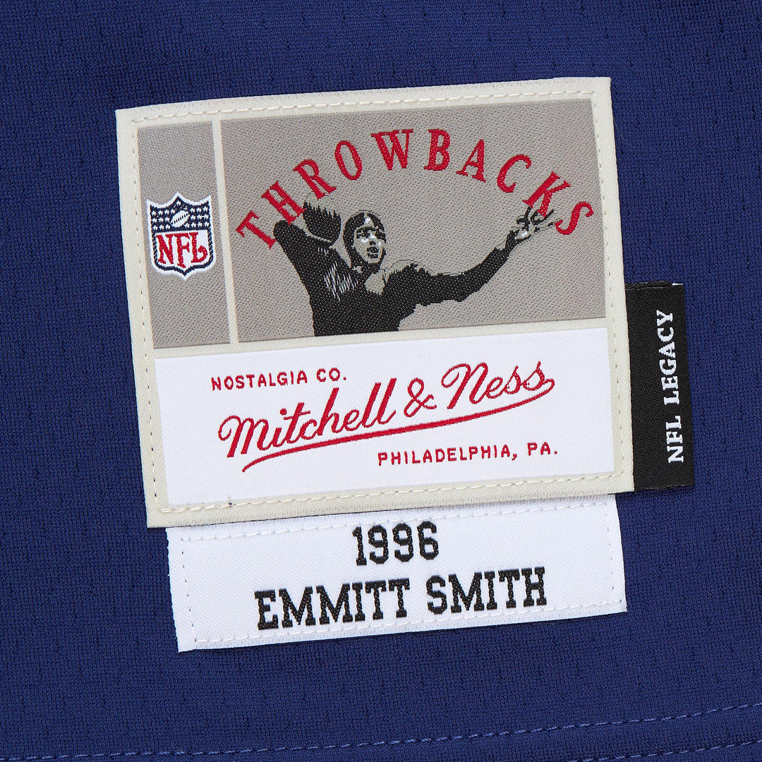 Emmit Smith Dallas Cowboys 1996 NFL Dark Jersey Mitchell &amp; Ness Blue