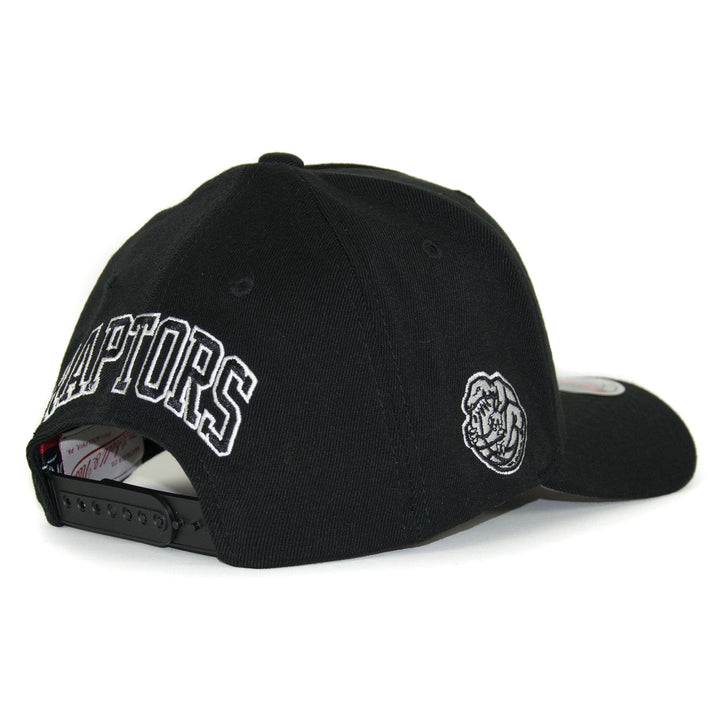 Toronto Raptors NBA Classic Red Eazy B&amp;W Snapback Mitchell &amp; Ness Black/White