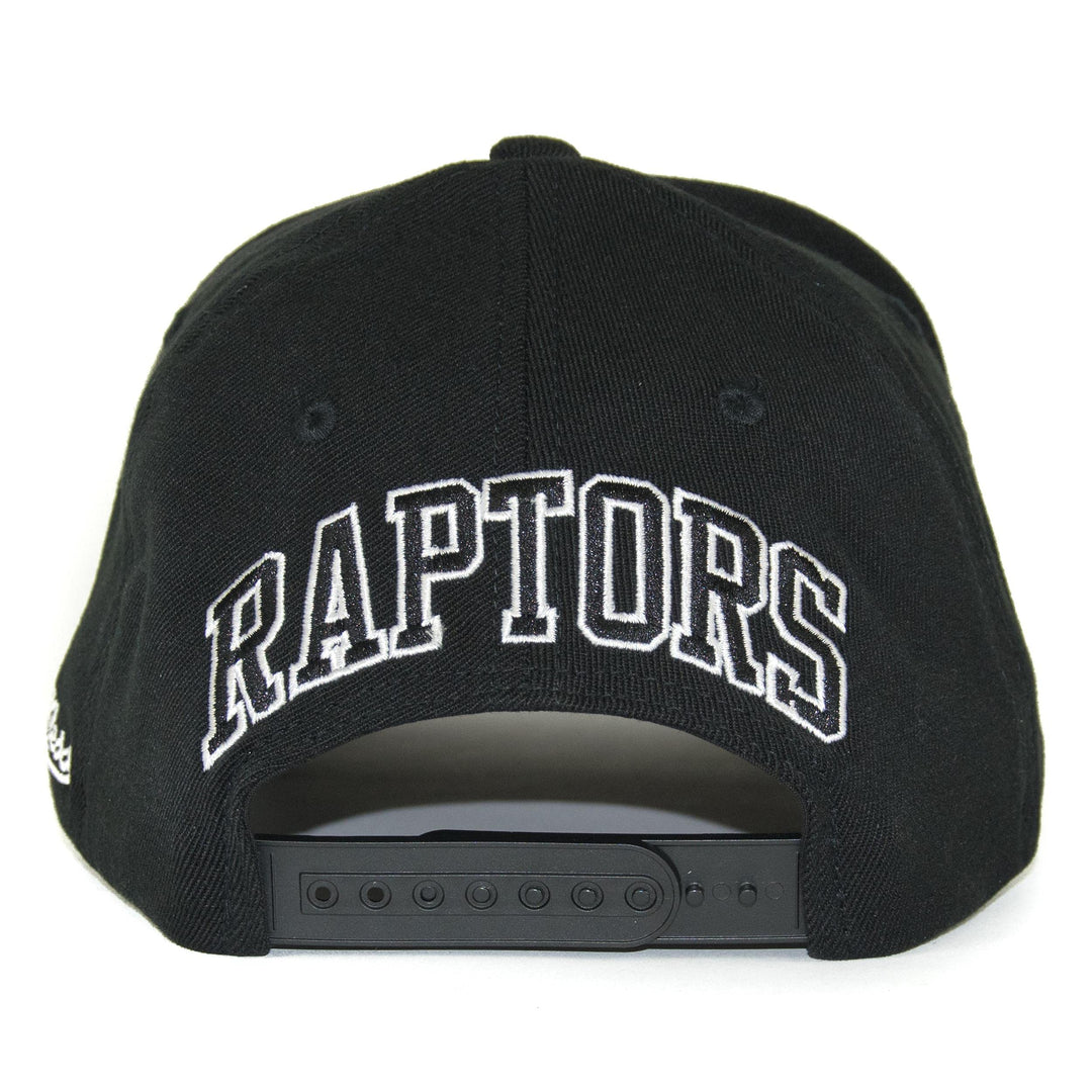 Toronto Raptors NBA Classic Red Eazy B&amp;W Snapback Mitchell &amp; Ness Black/White