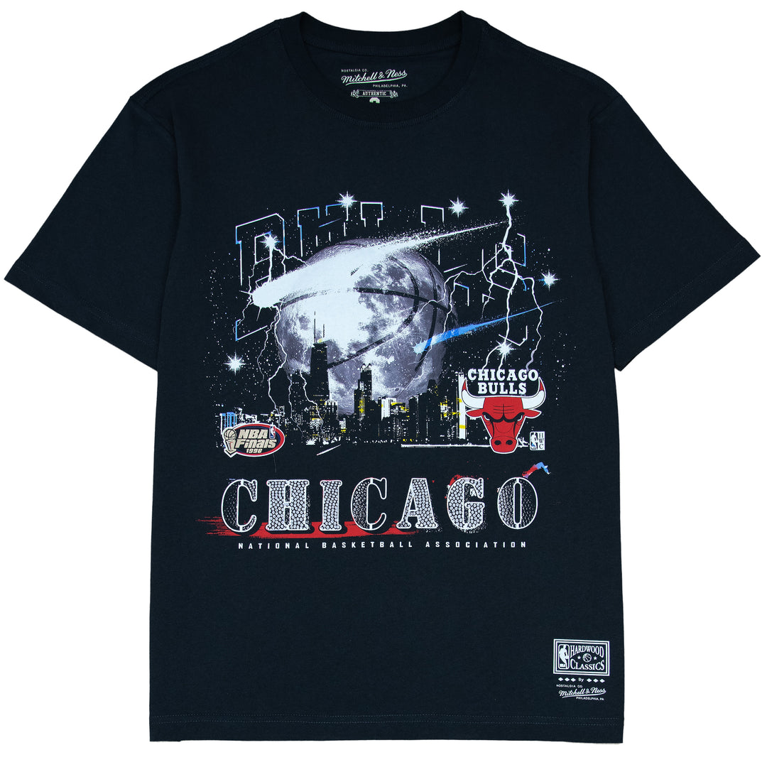 Chicago Bulls NBA Windy City Tee Mitchell &amp; Ness Black