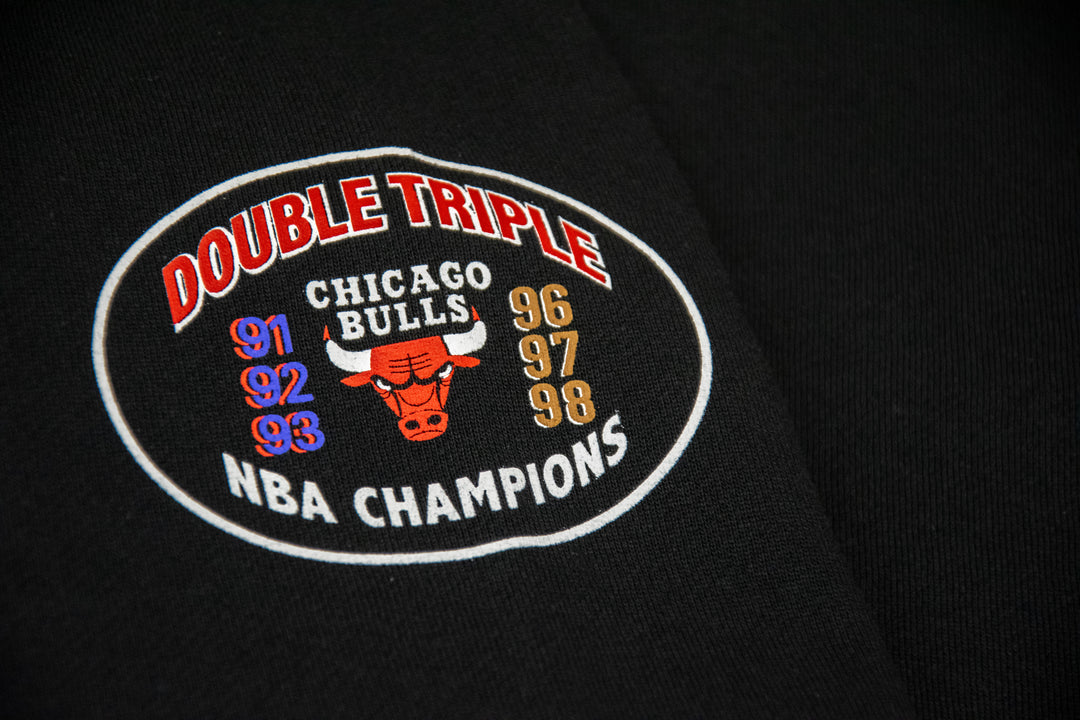 Chicago Bulls NBA 6 Times Hoodie Mitchell &amp; Ness Black