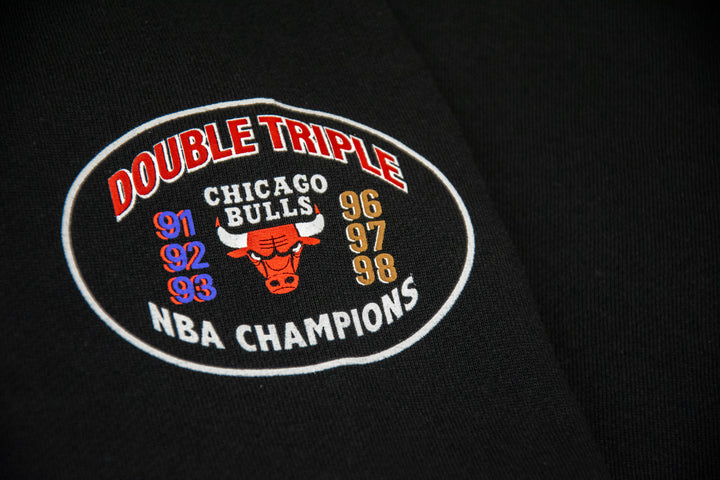 Chicago Bulls NBA 6 Times Hoodie Mitchell &amp; Ness Black