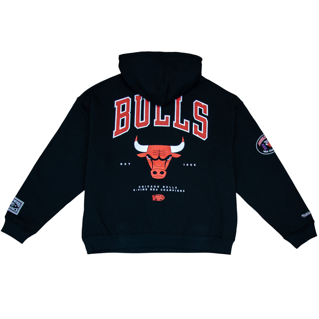 Chicago Bulls NBA 6 Times Hoodie Mitchell &amp; Ness Black