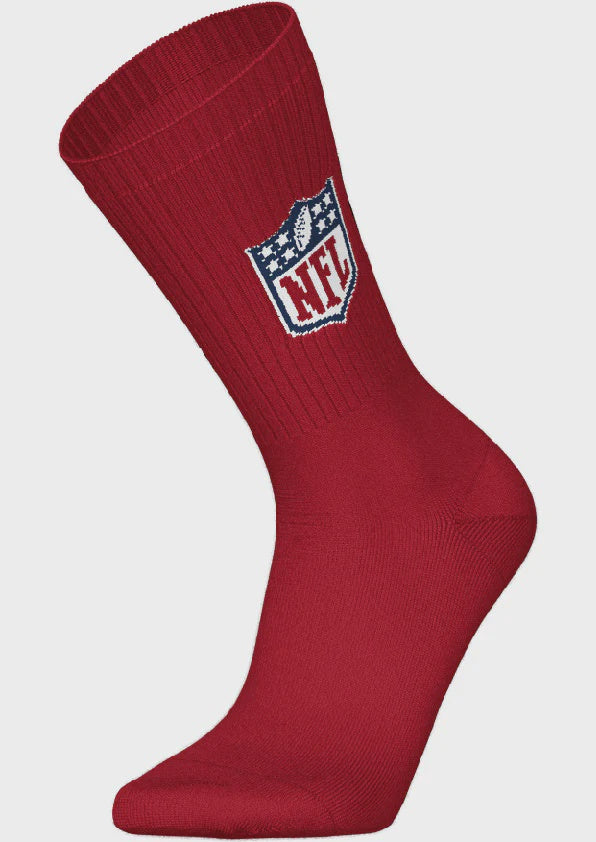 Barefoot - NFL Socks - NFL Red/White/Blue - 3 Pairs Crew Socks