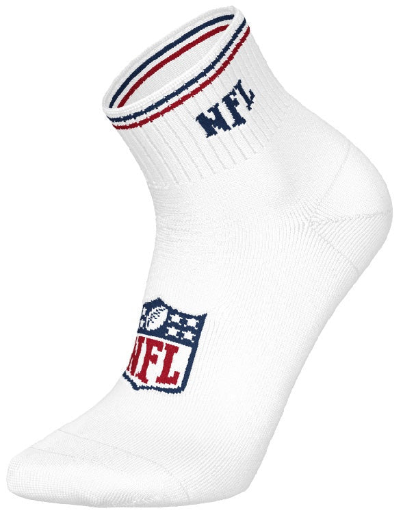 Barefoot - NFL Socks - NFL Red/White/Blue - 3 Pairs Quarter Socks
