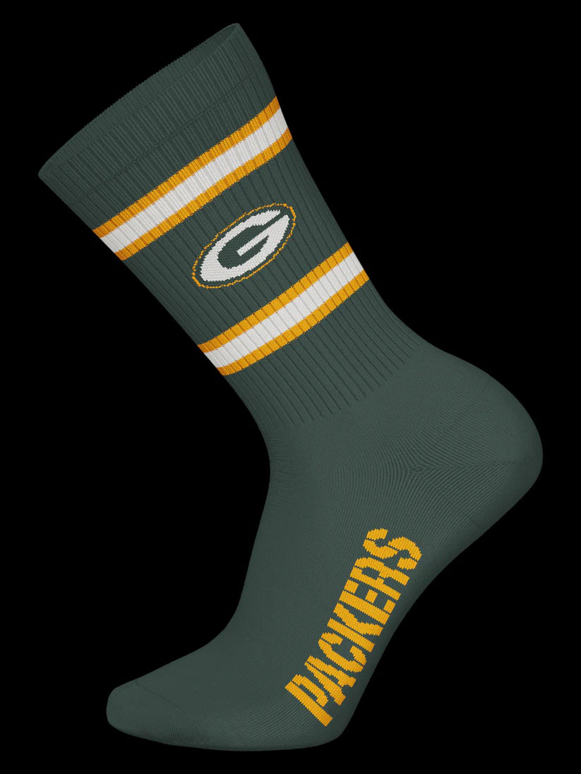Barefoot - NFL Socks - NFL Green Bay Packers - 3 Pack Crew Socks