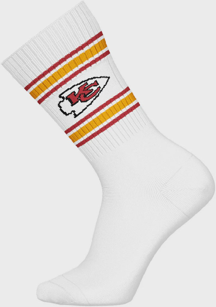 Barefoot - NFL Socks - NFL Kansas City Chiefs - 3 Pairs Crew Socks