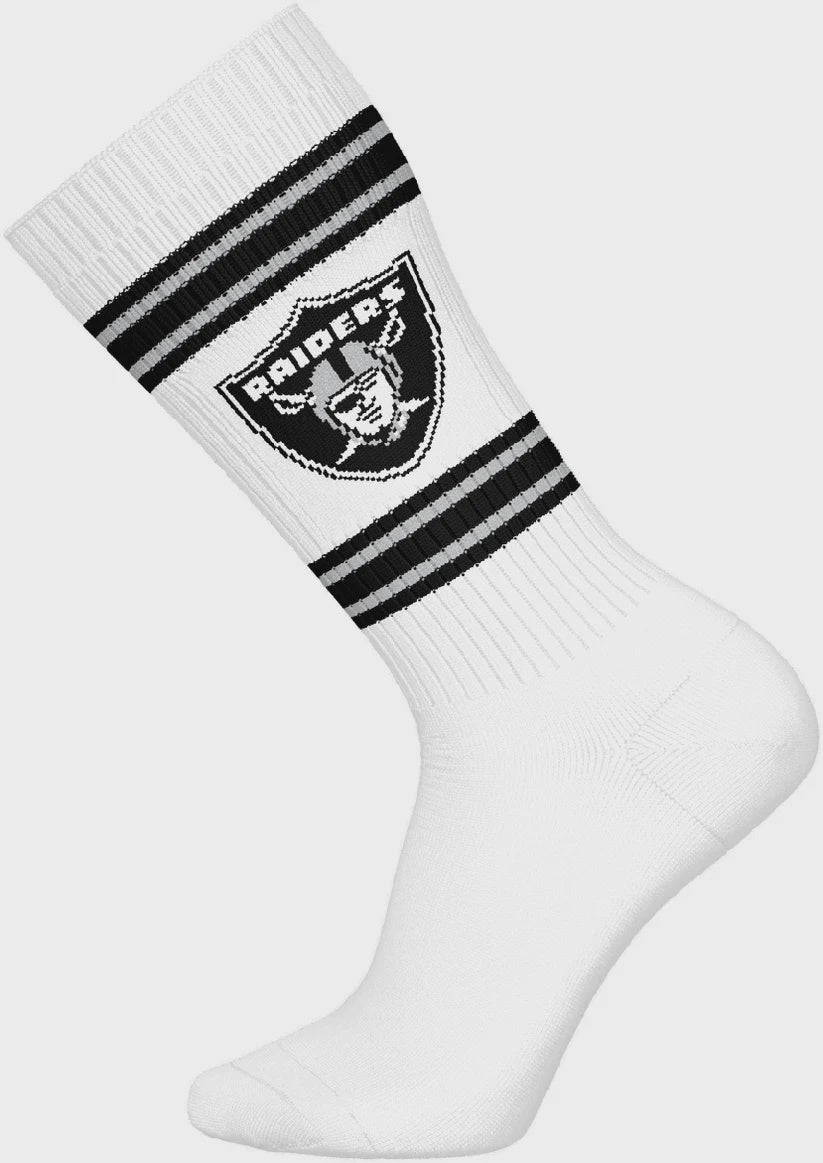 Barefoot - NFL Socks - NFL Las Vegas Raiders- 3 Pairs Crew Socks