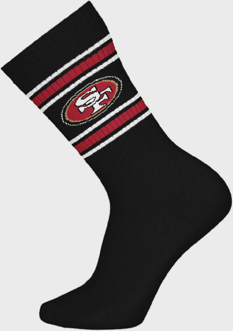 Barefoot - NFL Socks - NFL San Francisco 49ers - 3 Pairs Crew Socks
