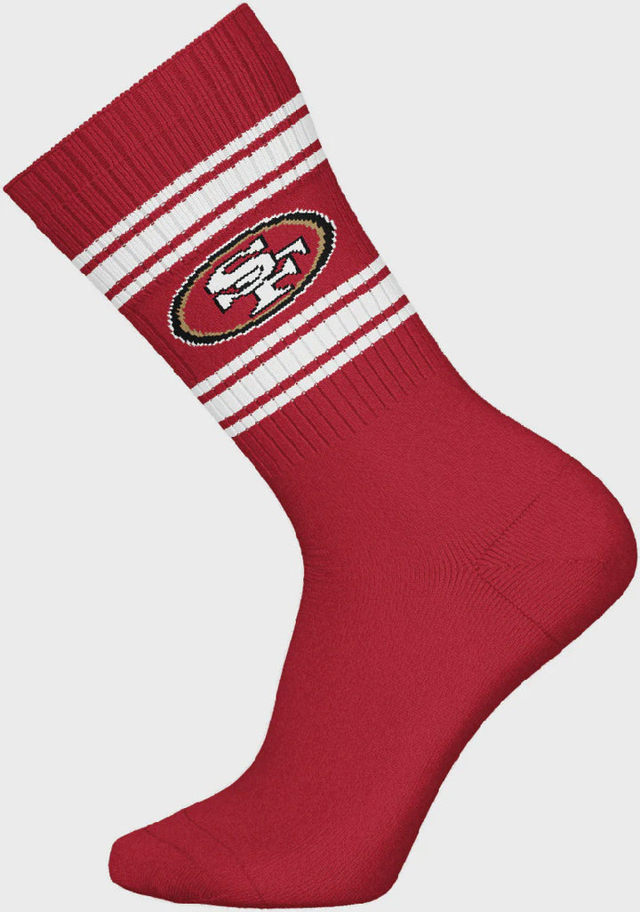 Barefoot - NFL Socks - NFL San Francisco 49ers - 3 Pairs Crew Socks