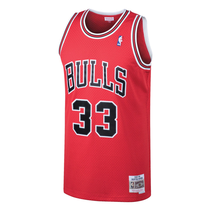 Scottie Pippen Chicago Bulls 1997-1998 Home NBA Swingman Jersey Mitchell &amp; Ness Red