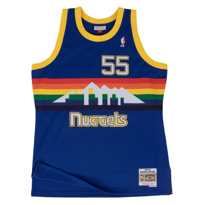 Dikembe Mutombo Denver Nuggets 1991-1992 NBA Swingman Jersey Mitchell &amp; Ness