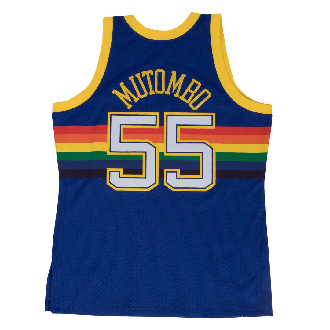 Dikembe Mutombo Denver Nuggets 1991-1992 NBA Swingman Jersey Mitchell &amp; Ness