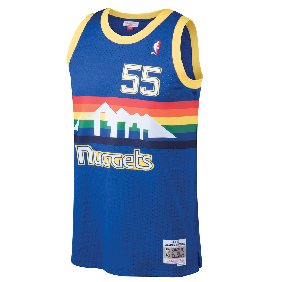 Dikembe Mutombo Denver Nuggets 1991-1992 NBA Swingman Jersey Mitchell &amp; Ness