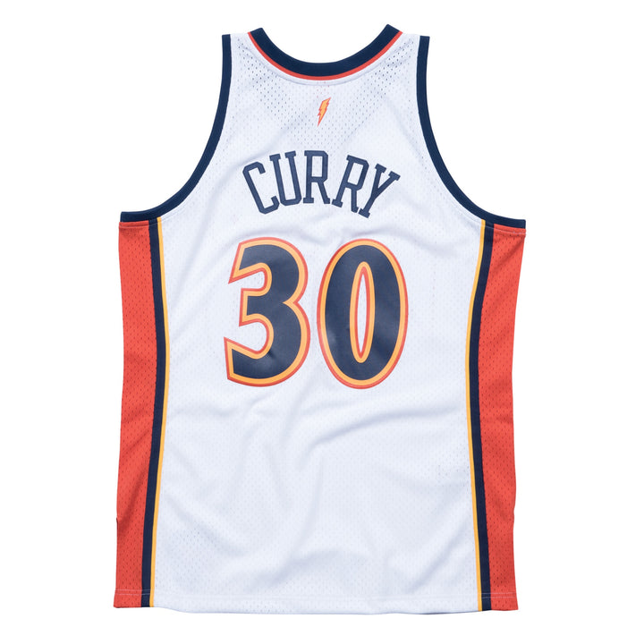 Stephen Curry Golden State Warriors 2009-2010 White NBA Swingman Jersey Mitchell &amp; Ness