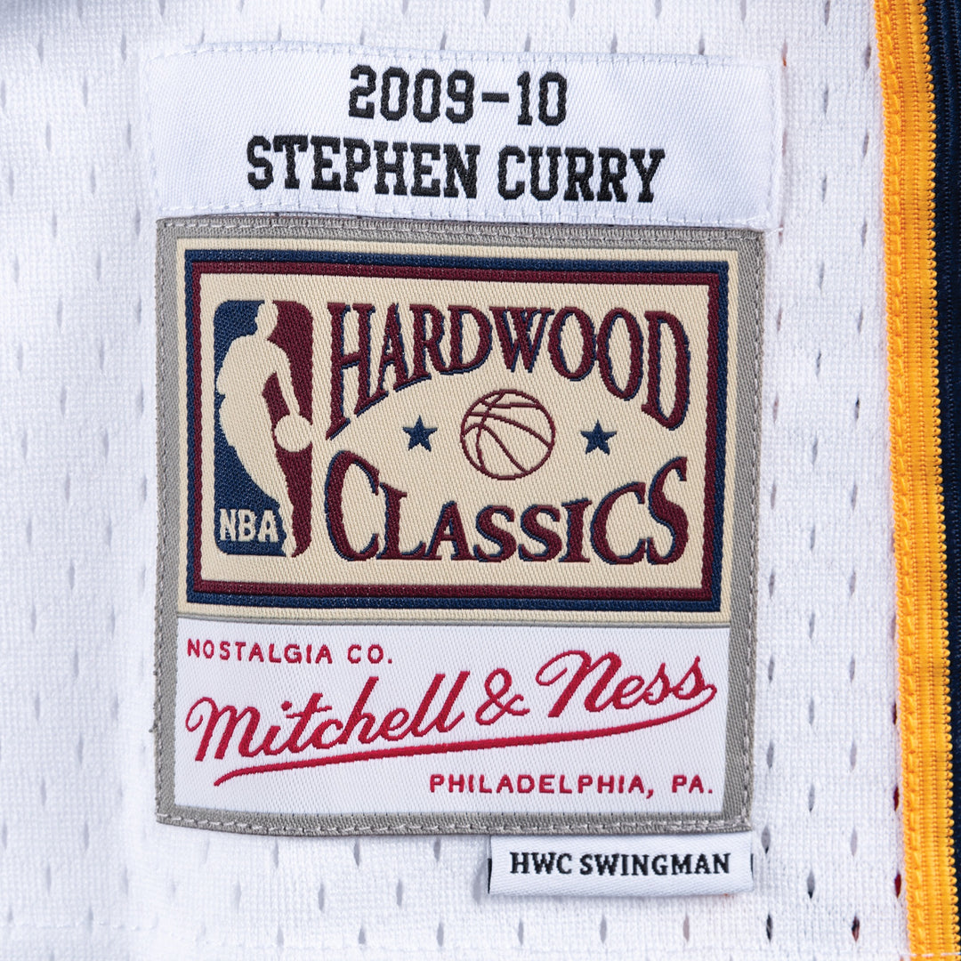 Stephen Curry Golden State Warriors 2009-2010 White NBA Swingman Jersey Mitchell &amp; Ness