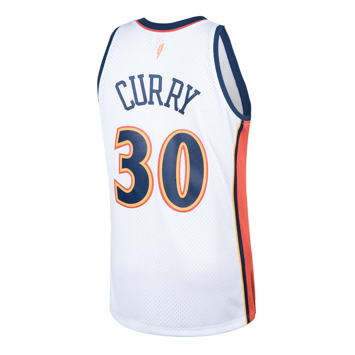 Stephen Curry Golden State Warriors 2009-2010 White NBA Swingman Jersey Mitchell &amp; Ness