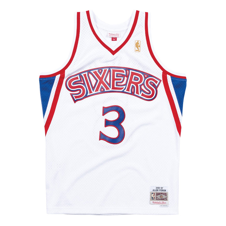 Allen Iverson Philadelphia 76ers 1996-1997 Home NBA Swingman Jersey Mitchell &amp; Ness