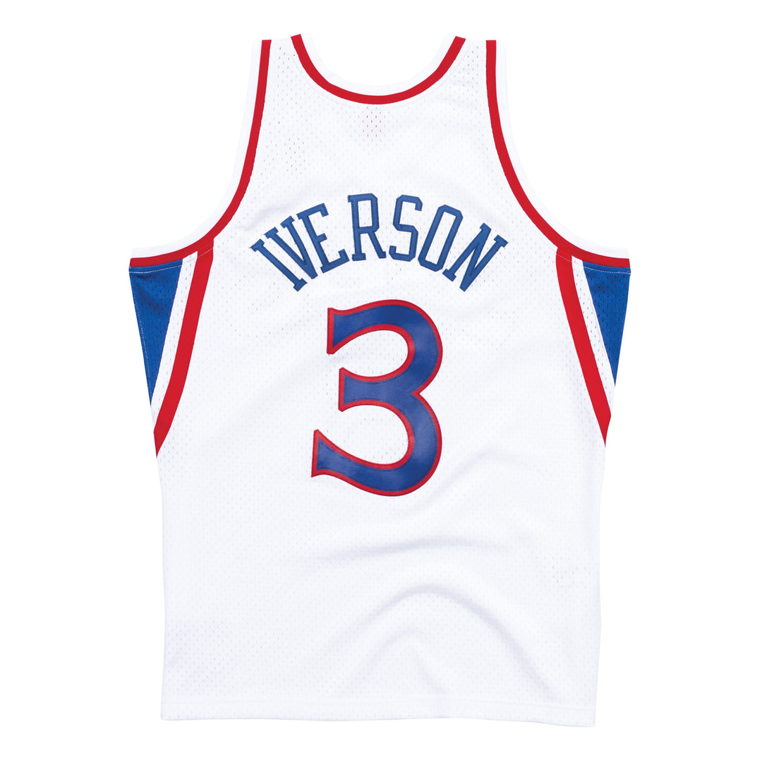 Allen Iverson Philadelphia 76ers 1996-1997 Home NBA Swingman Jersey Mitchell &amp; Ness