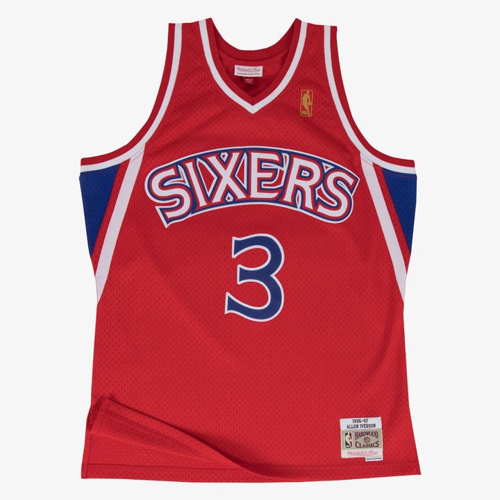 Allen Iverson Philadelphia 76ers 1996-1997 Alternate NBA Swingman Jersey Mitchell &amp; Ness