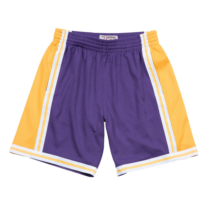 Los Angeles Lakers 1984-1985 NBA Swingman Shorts Mitchell &amp; Ness Purple