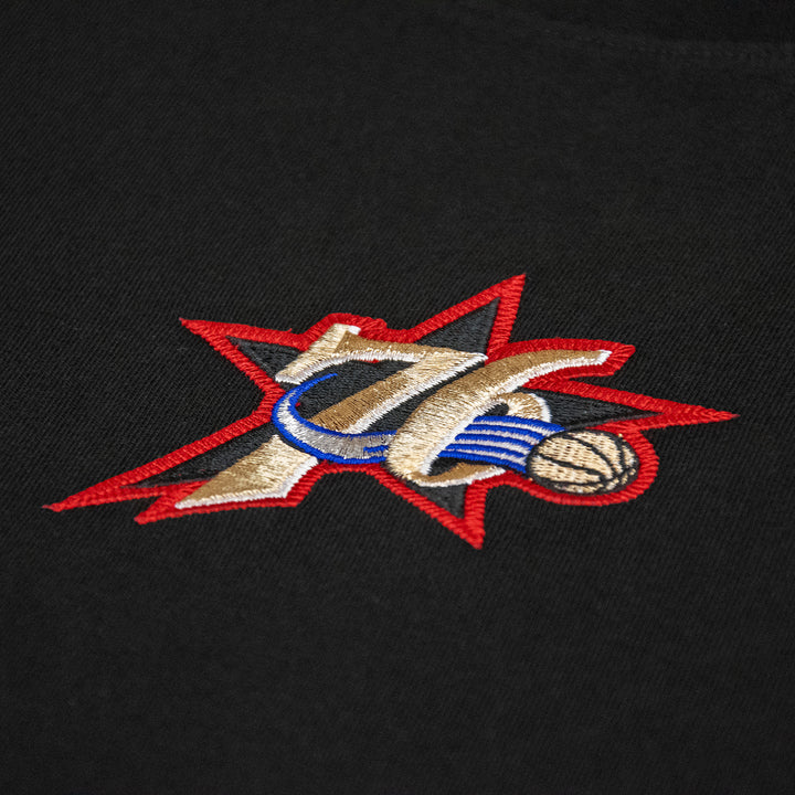 Allen Iverson Philadelphia 76ers NBA Player Tee Mitchell &amp; Ness Black