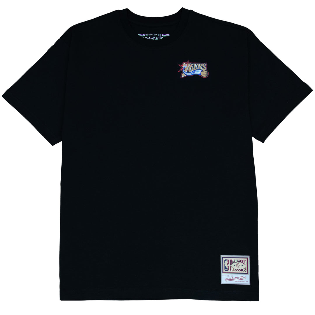 Philadelphia 76ers Allen Iverson NBA Face Boxy Tee Mitchell &amp; Ness Black