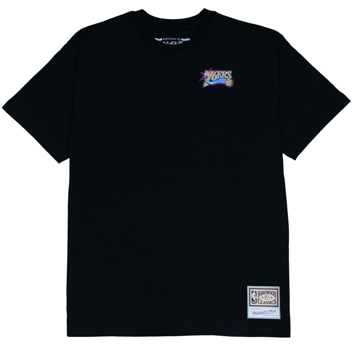Philadelphia 76ers Allen Iverson NBA Face Boxy Tee Mitchell &amp; Ness Black