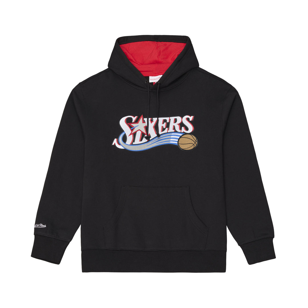 Philadelphia 76ers Allen Iverson NBA Player Fleece Hoodie Mitchell &amp; Ness Black