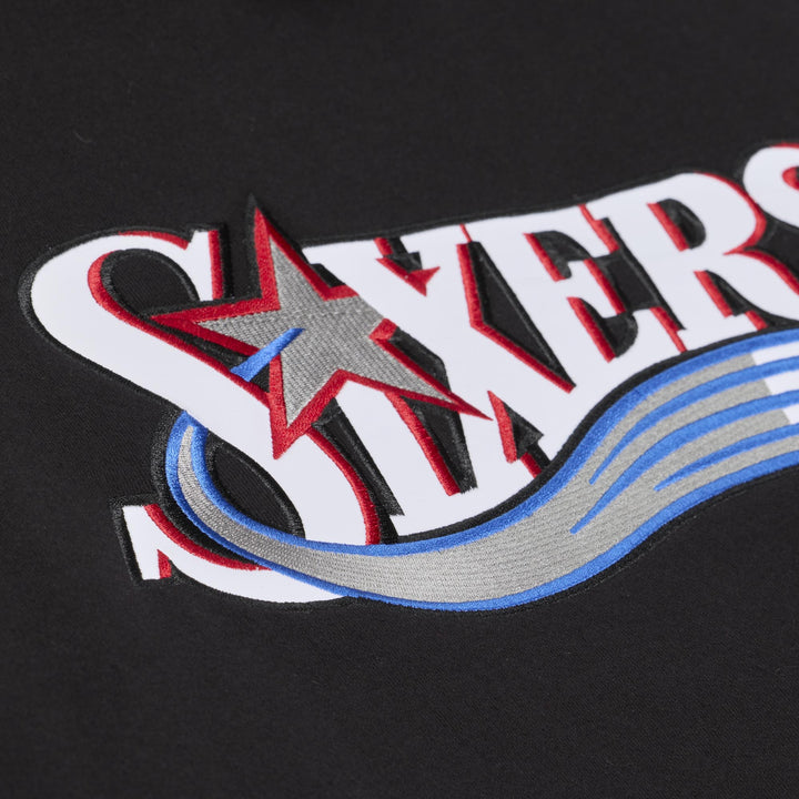 Philadelphia 76ers Allen Iverson NBA Player Fleece Hoodie Mitchell &amp; Ness Black