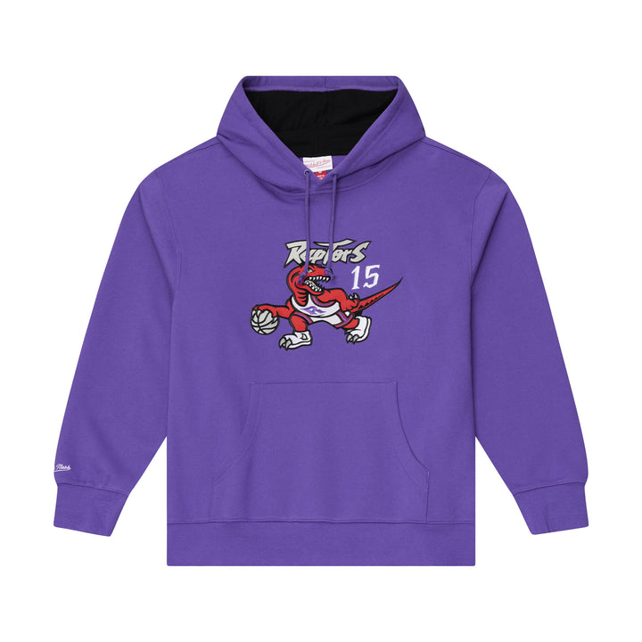 Toronto Raptors Vince Carter NBA Player Fleece Hoodie Mitchell &amp; Ness Black Purple
