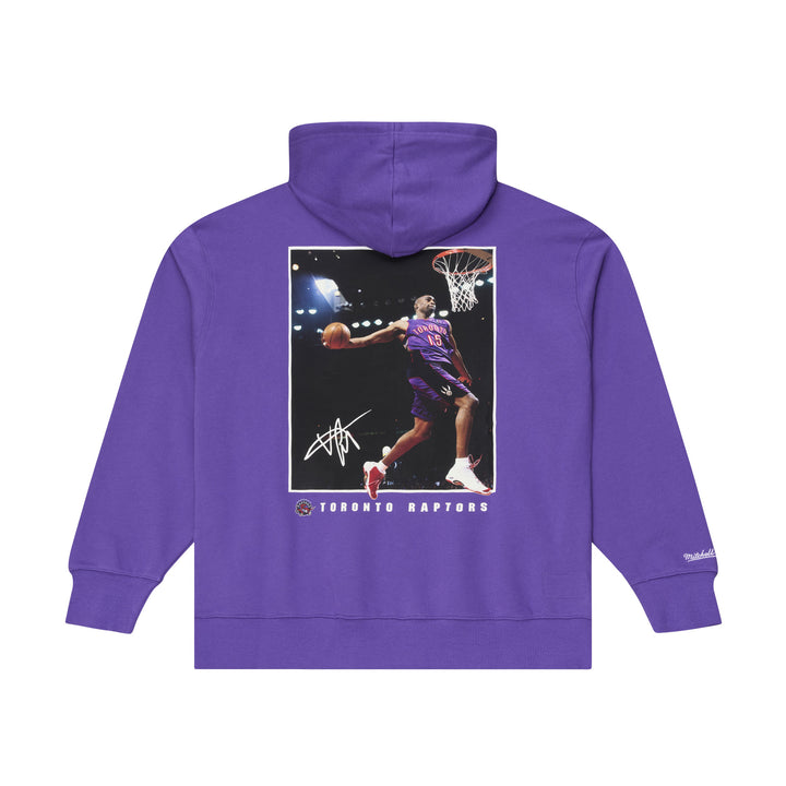Toronto Raptors Vince Carter NBA Player Fleece Hoodie Mitchell &amp; Ness Black Purple