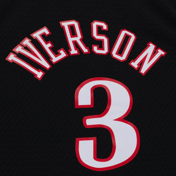 Allen Iverson Philadelphia 76ers 2000-2001 Road NBA Swingman Jersey Mitchell &amp; Ness Black