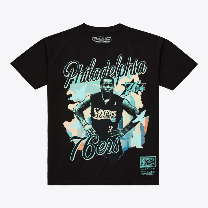 Allen Iverson Philadelphia 76ers NBA In the City Tee Mitchell &amp; Ness