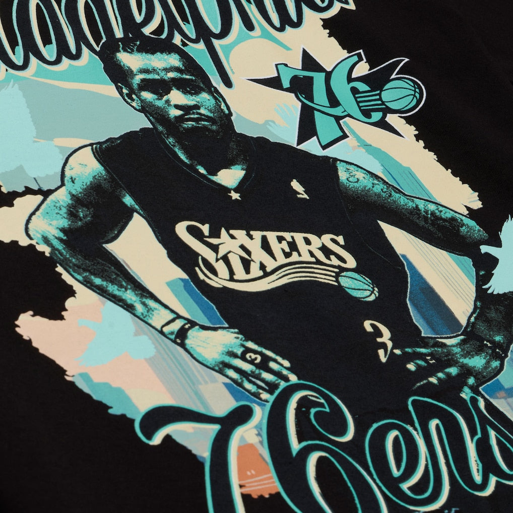 Allen Iverson Philadelphia 76ers NBA In the City Tee Mitchell &amp; Ness