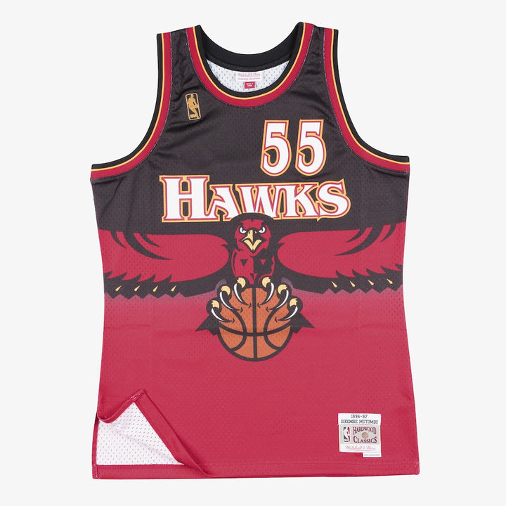 Dikembe Mutombo Atlanta Hawks NBA Swingman Road Jersey 1996-97 Mitchell &amp; Ness