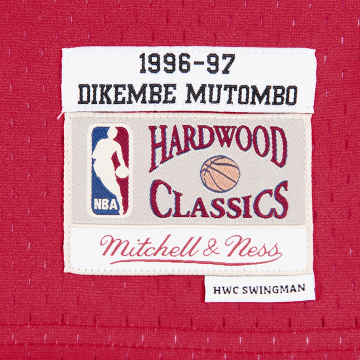 Dikembe Mutombo Atlanta Hawks NBA Swingman Road Jersey 1996-97 Mitchell &amp; Ness