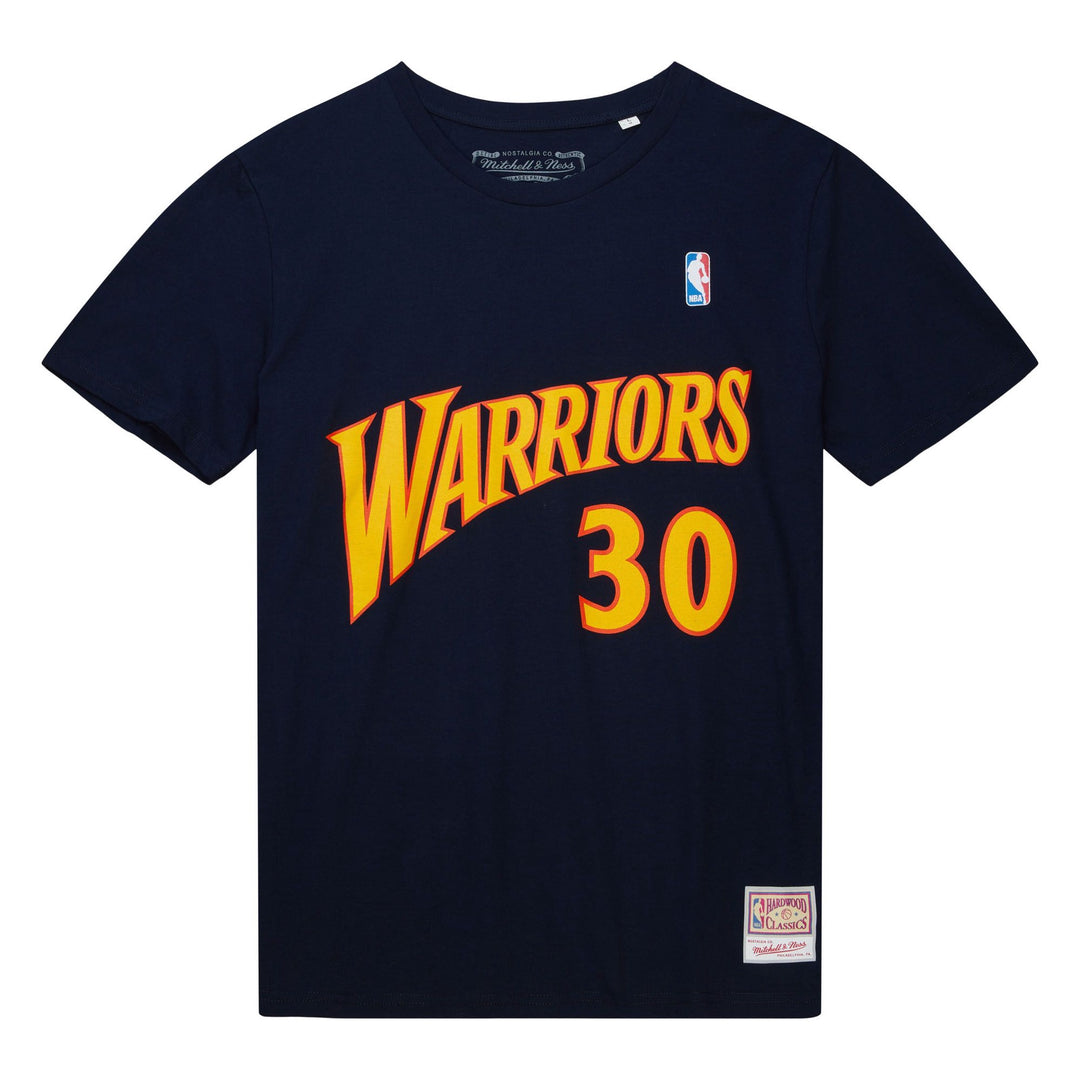 Mitchell &amp; Ness - Golden State Warriors Tee - Stephen Curry - Navy