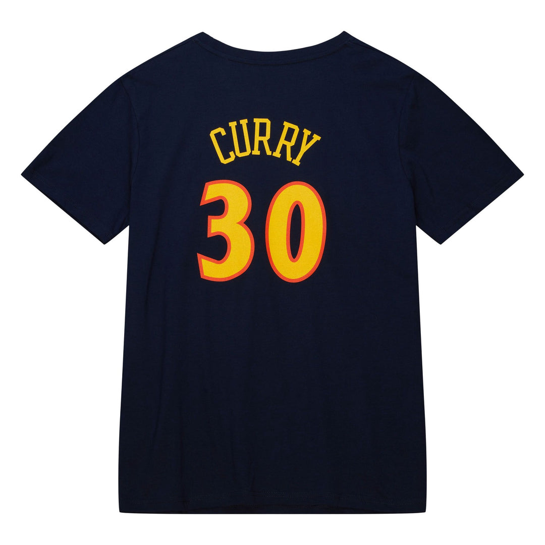 Mitchell &amp; Ness - Golden State Warriors Tee - Stephen Curry - Navy