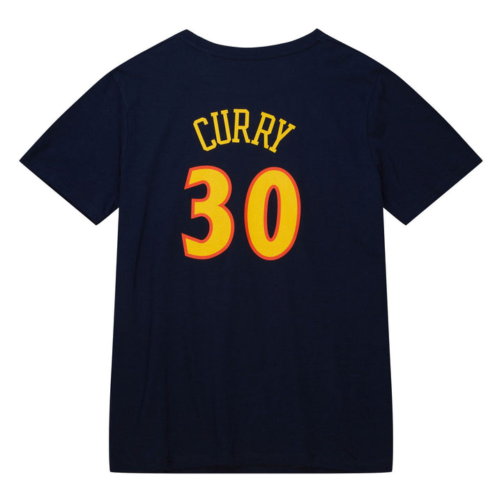 Mitchell &amp; Ness - Golden State Warriors Tee - Stephen Curry - Navy