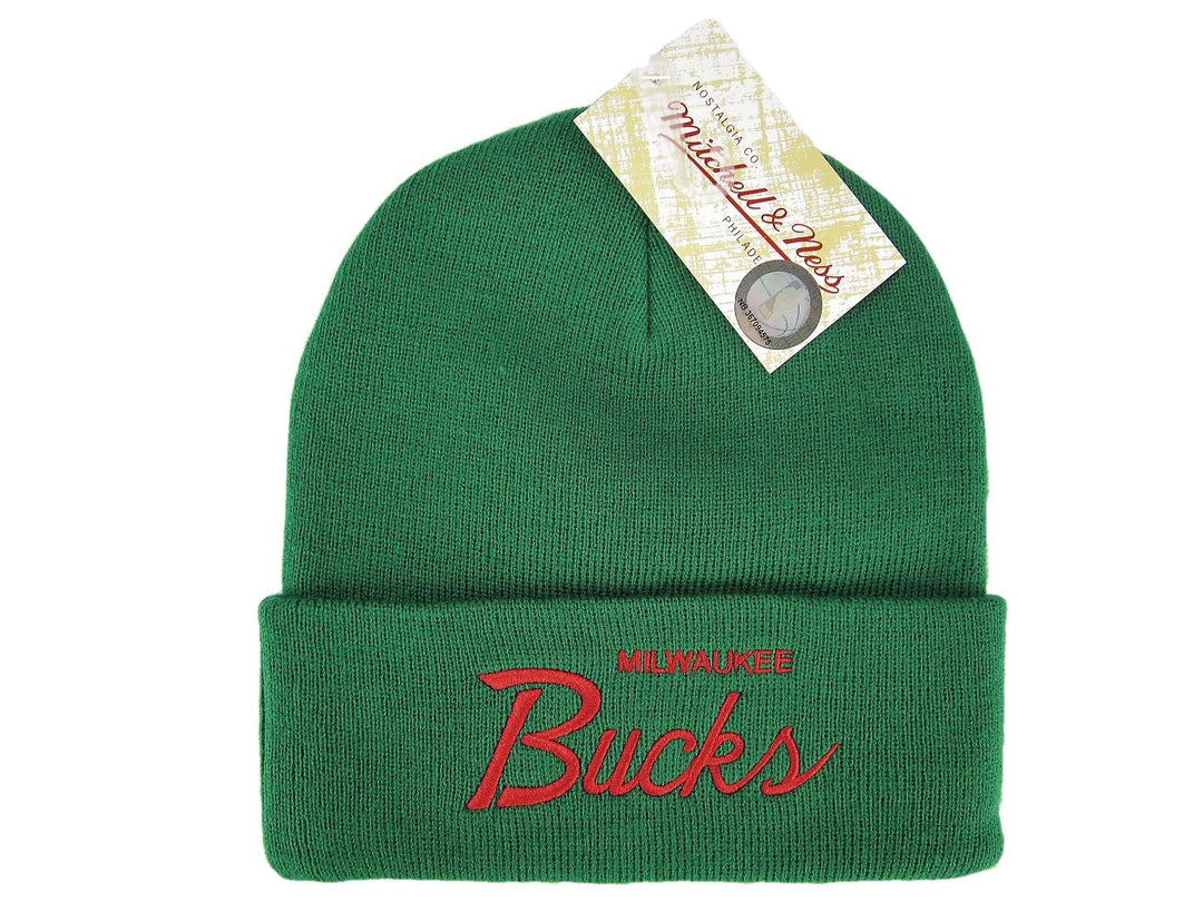 Mitchell &amp; Ness - Team Logo Cuff Knit - Milwaukee Bucks
