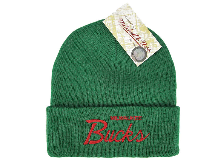 Mitchell &amp; Ness - Team Logo Cuff Knit - Milwaukee Bucks