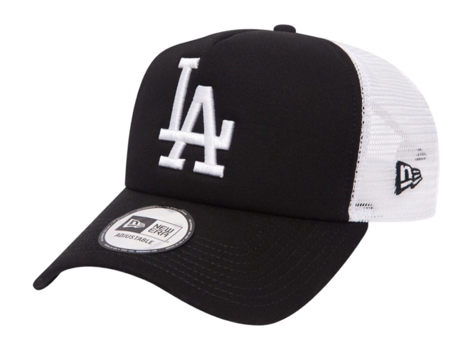New Era - League Essential Trucker - Los Angeles Dodgers - Black/White