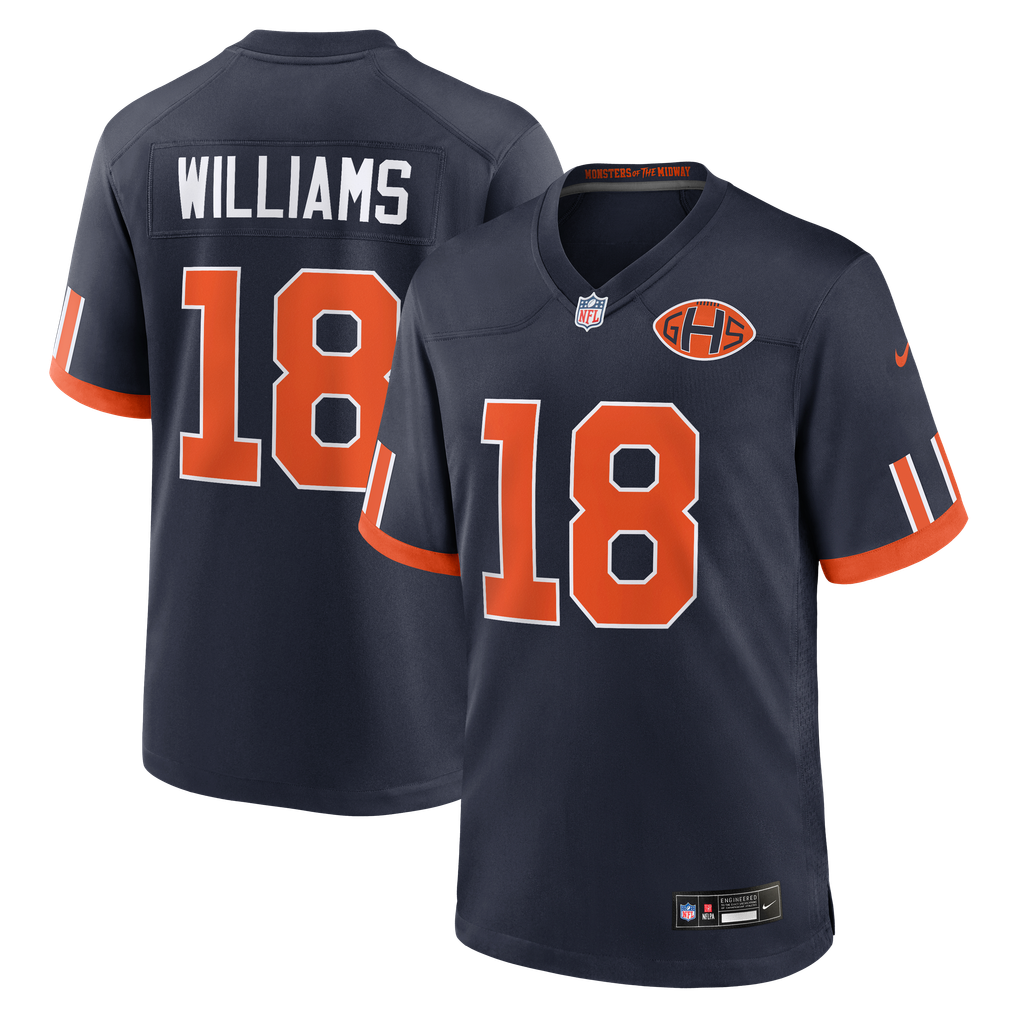 Caleb Williams Chicago Bears Rivalry NFL Game Jersey Nike